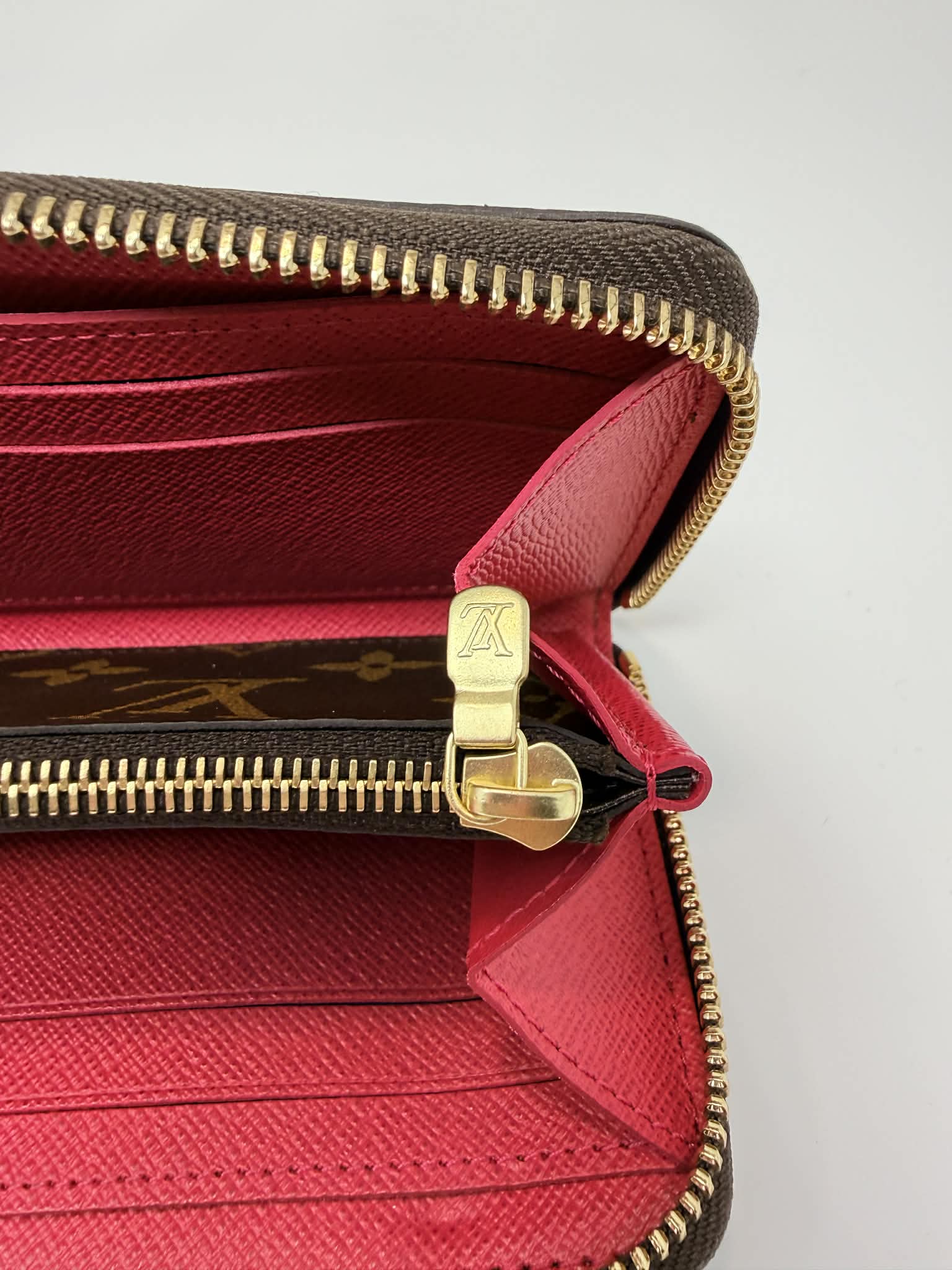 Louis Vuitton Clemence Wallet Monogram/ Hot Pink Interior