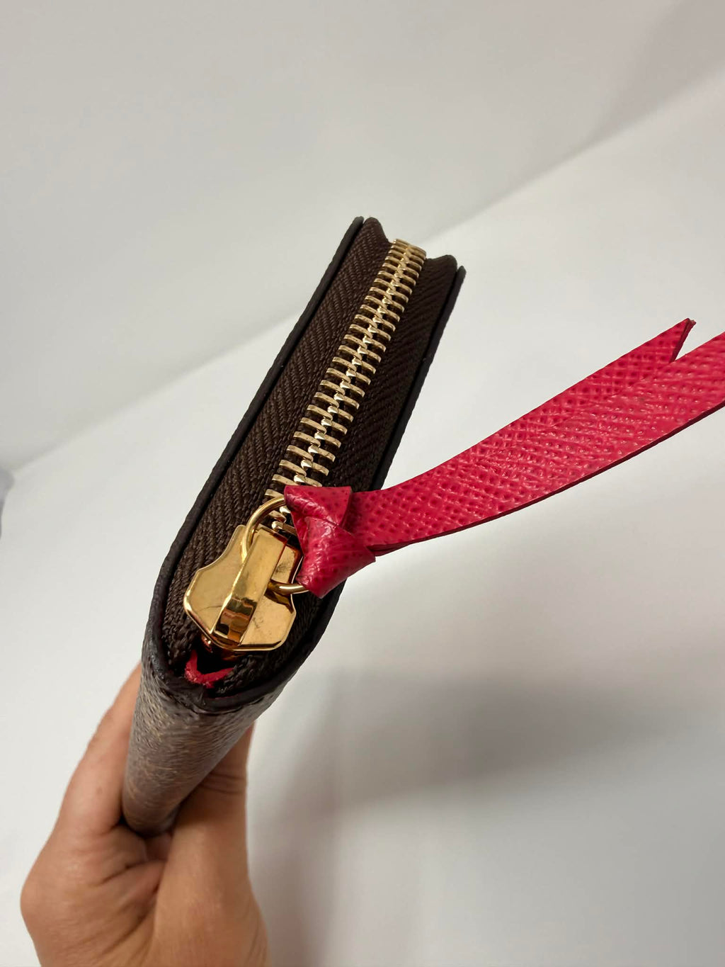 Louis Vuitton Clemence Wallet Monogram/ Hot Pink Interior