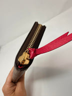 Louis Vuitton Clemence Wallet Monogram/ Hot Pink Interior