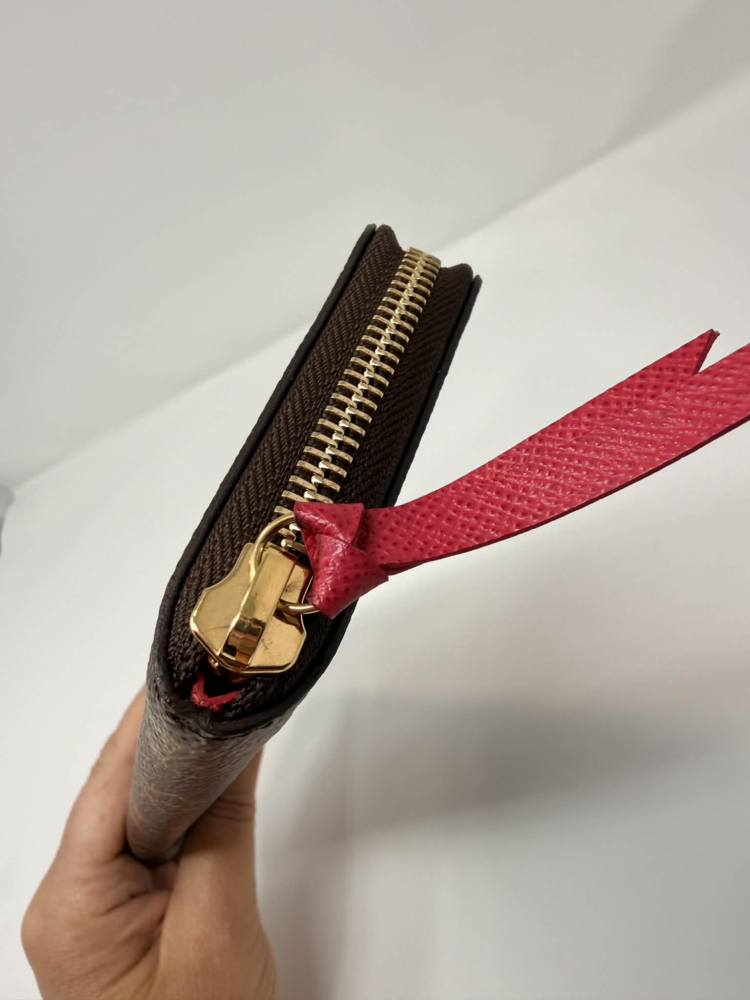 Louis Vuitton Clemence Wallet Monogram/ Hot Pink Interior