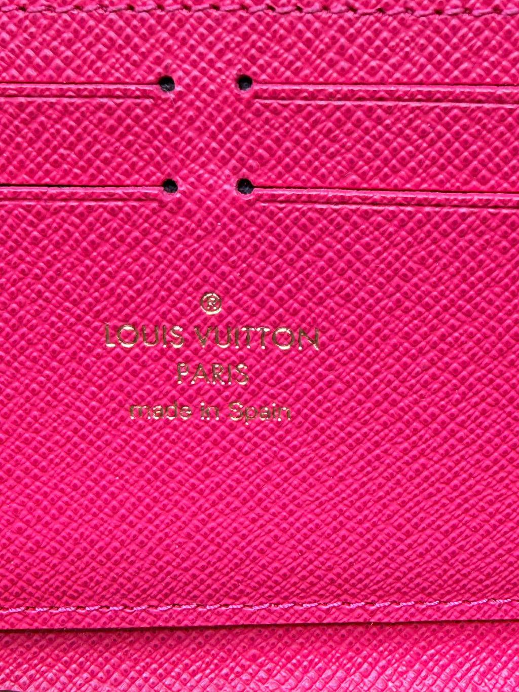Louis Vuitton Clemence Wallet Monogram/ Hot Pink Interior
