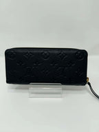 Louis Vuitton Clemence Empreinte Black Wallet