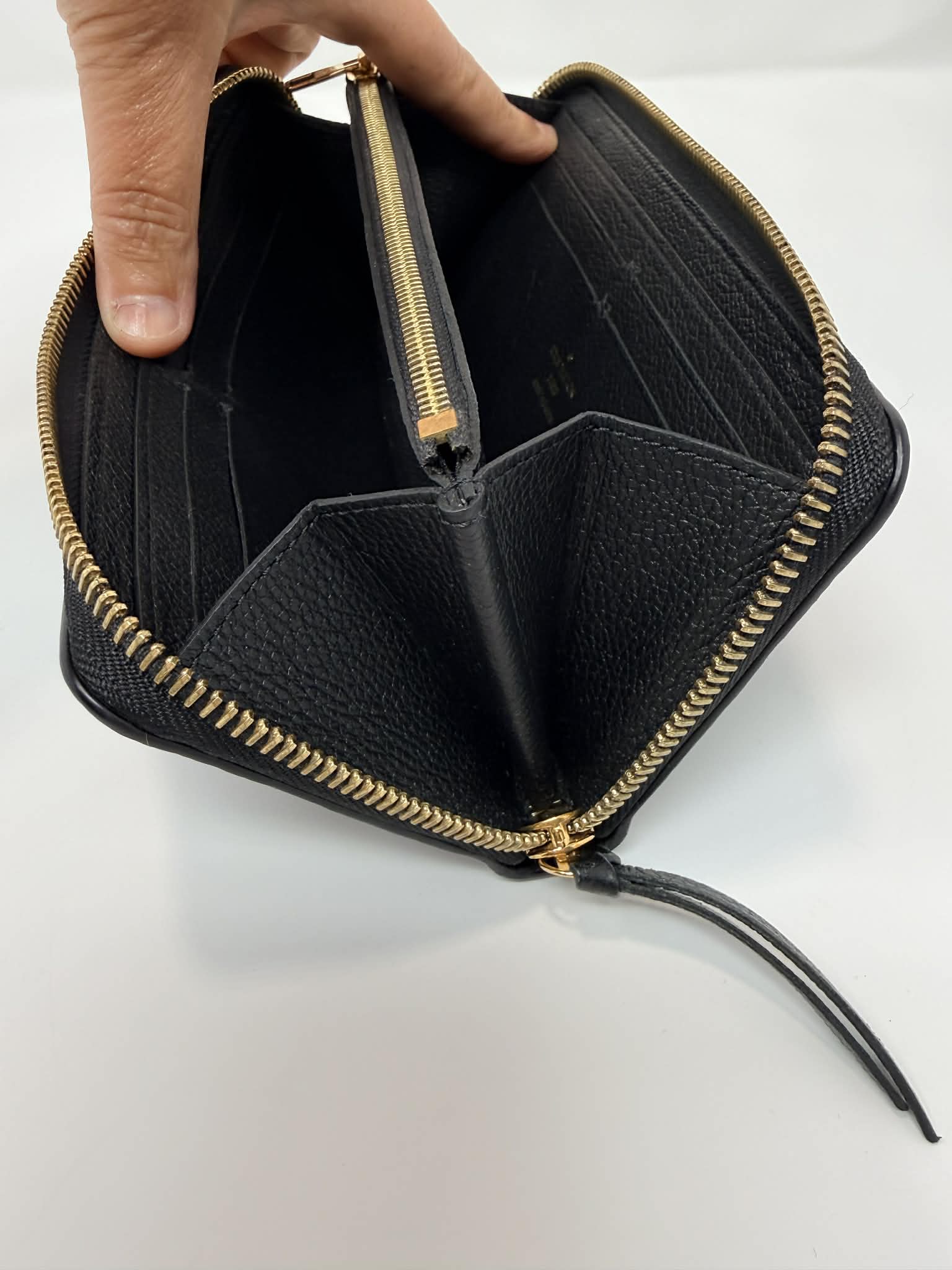 Louis Vuitton Clemence Empreinte Black Wallet