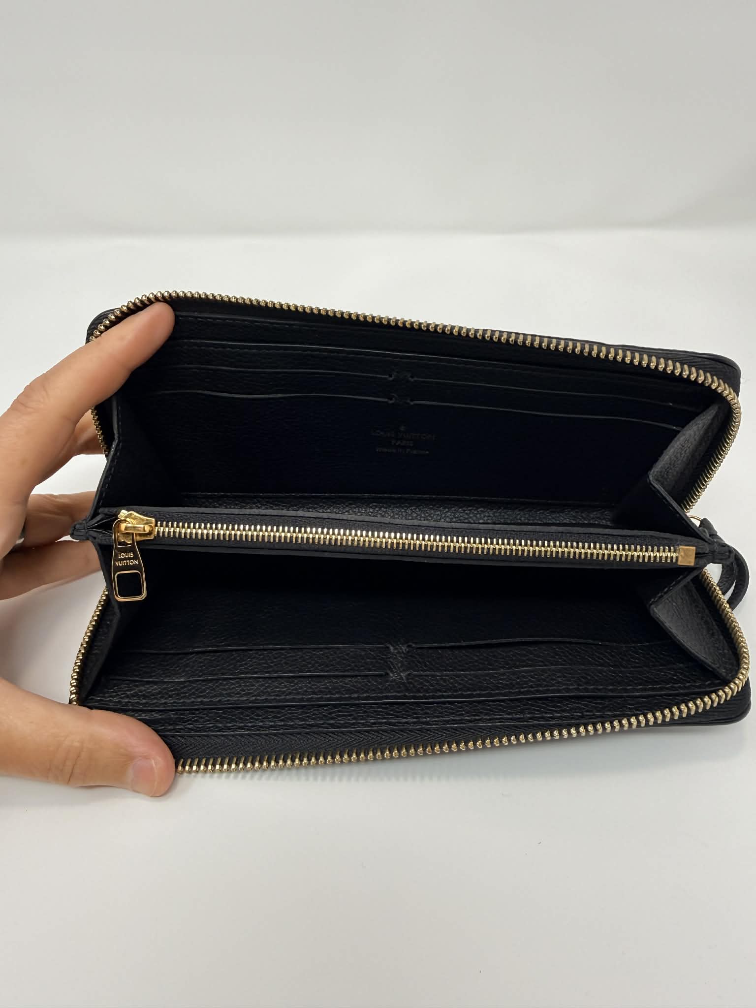 Louis Vuitton Clemence Empreinte Black Wallet
