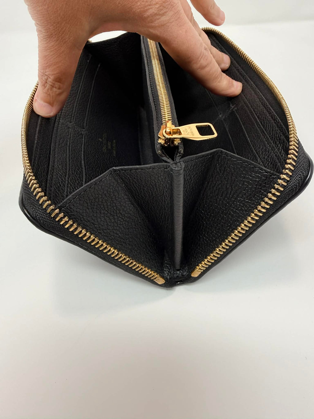 Louis Vuitton Clemence Empreinte Black Wallet