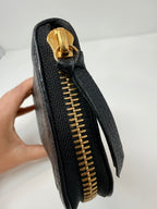 Louis Vuitton Clemence Empreinte Black Wallet