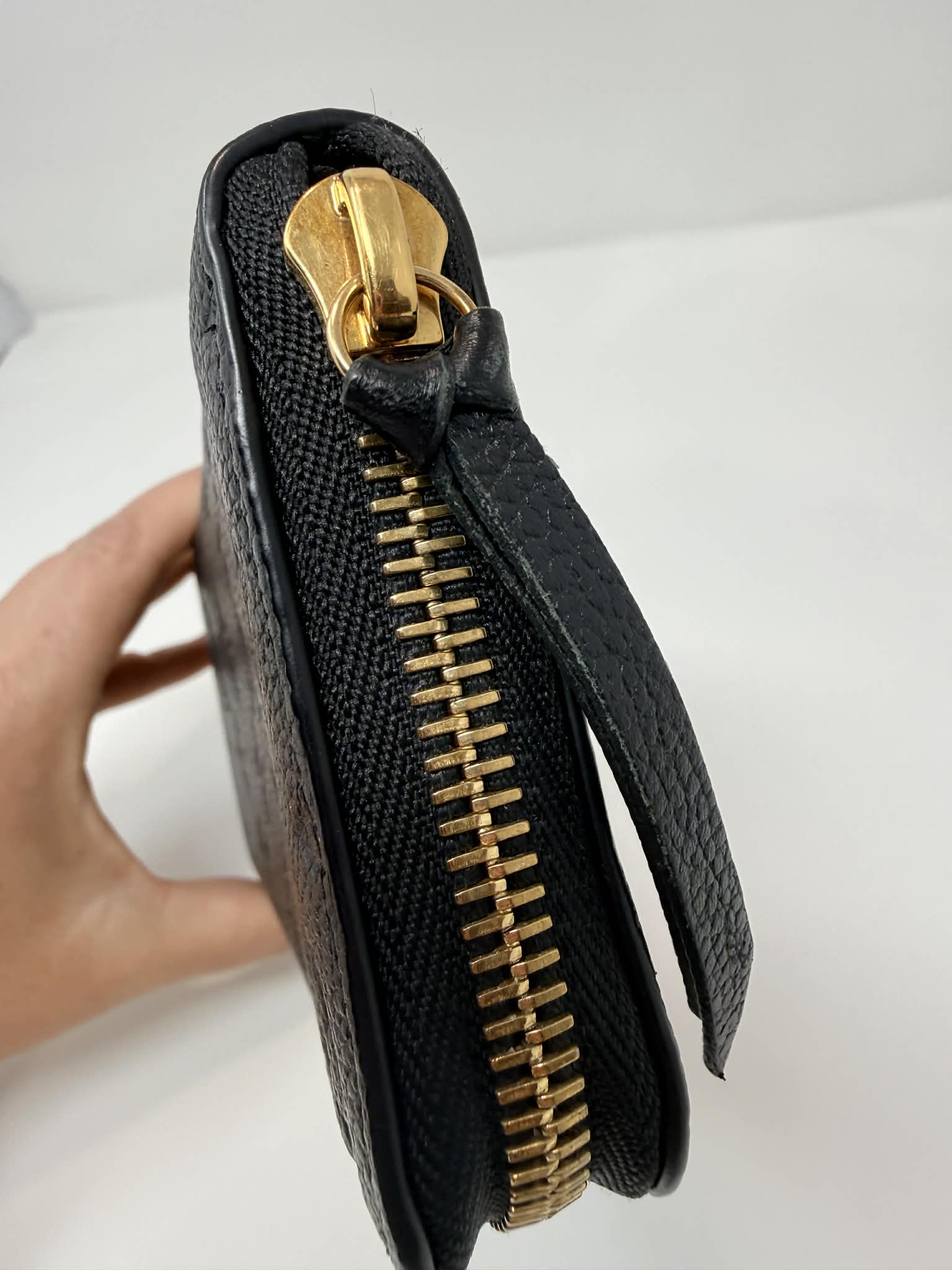 Louis Vuitton Clemence Empreinte Black Wallet