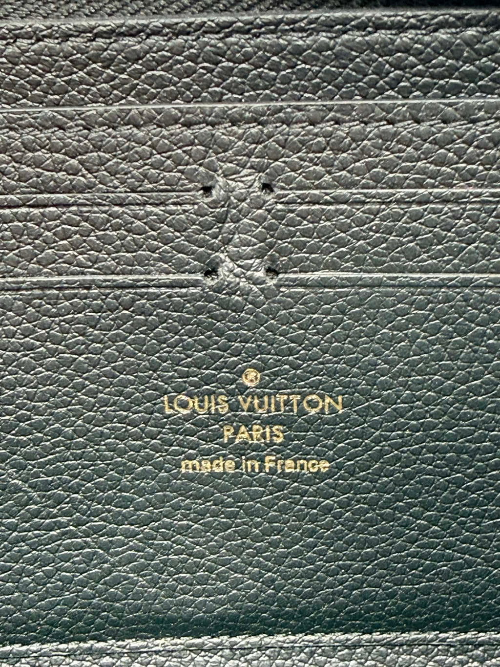 Louis Vuitton Clemence Empreinte Black Wallet