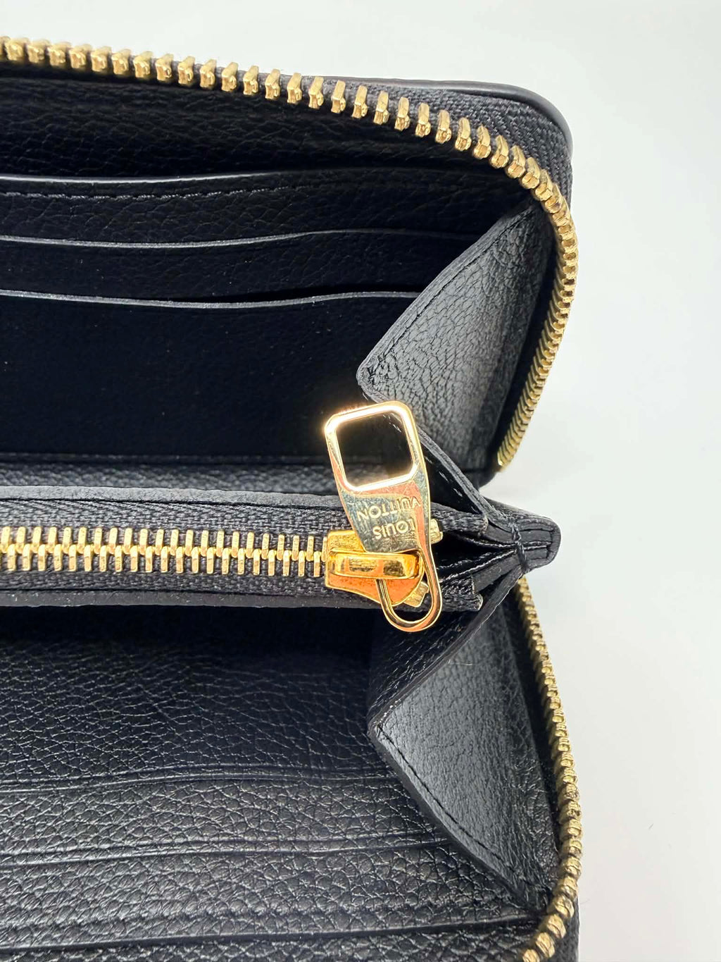 Louis Vuitton Clemence Empreinte Black Wallet
