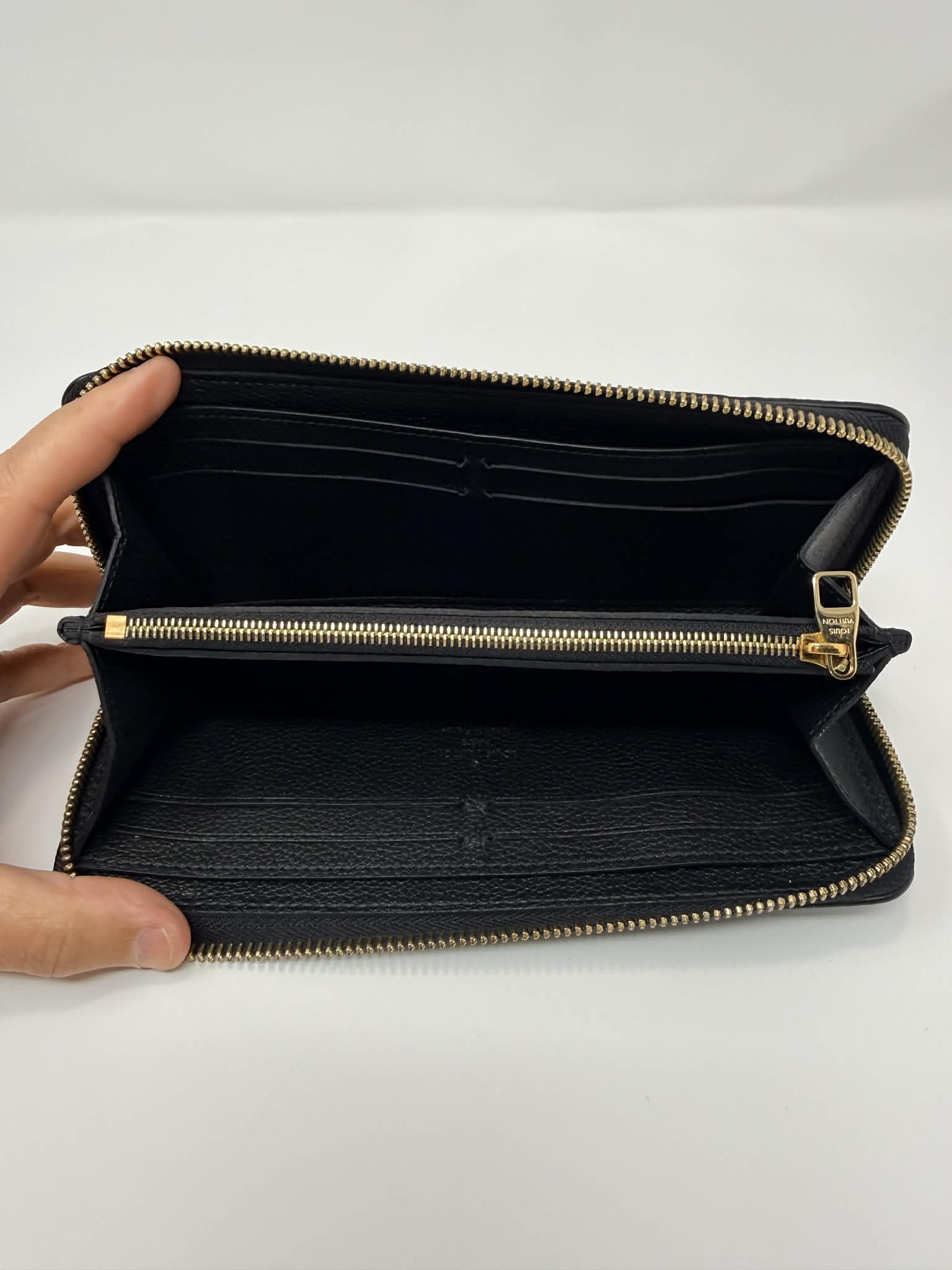 Louis Vuitton Clemence Empreinte Black Wallet