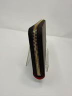 Louis Vuitton Monogram Full Zippy Wallet with Red Interior