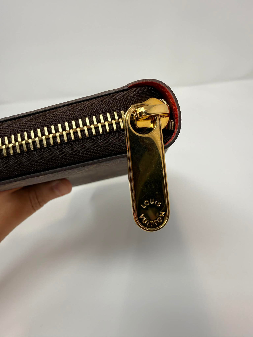 Louis Vuitton Monogram Full Zippy Wallet with Red Interior