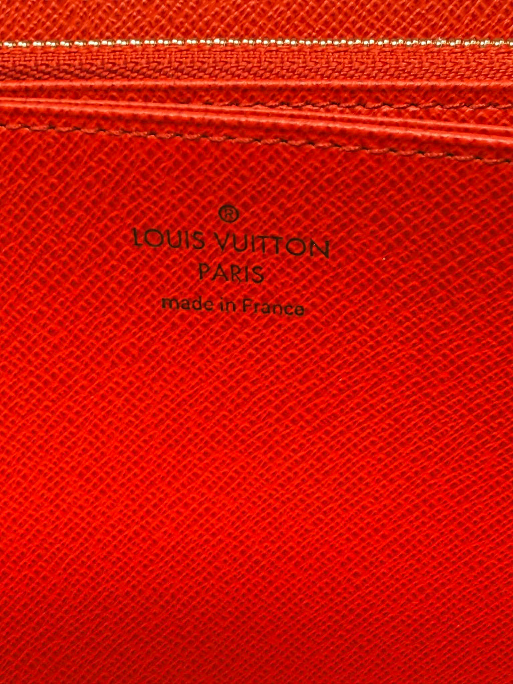Louis Vuitton Monogram Full Zippy Wallet with Red Interior