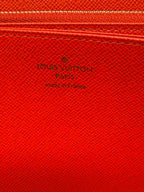 Louis Vuitton Monogram Full Zippy Wallet with Red Interior