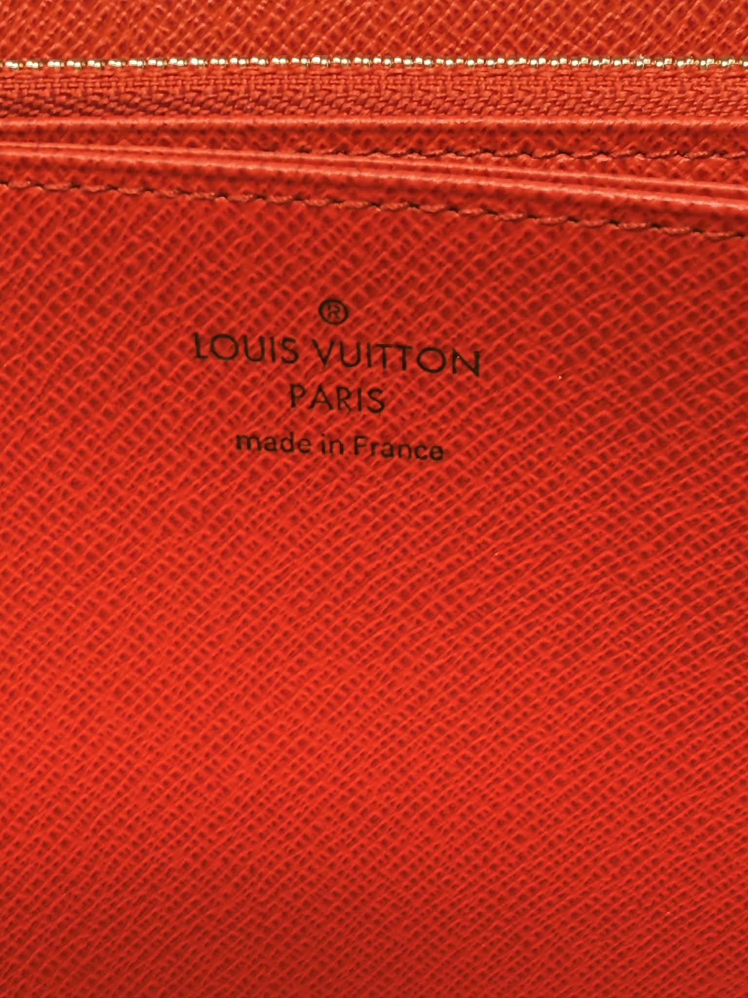 Louis Vuitton Monogram Full Zippy Wallet with Red Interior