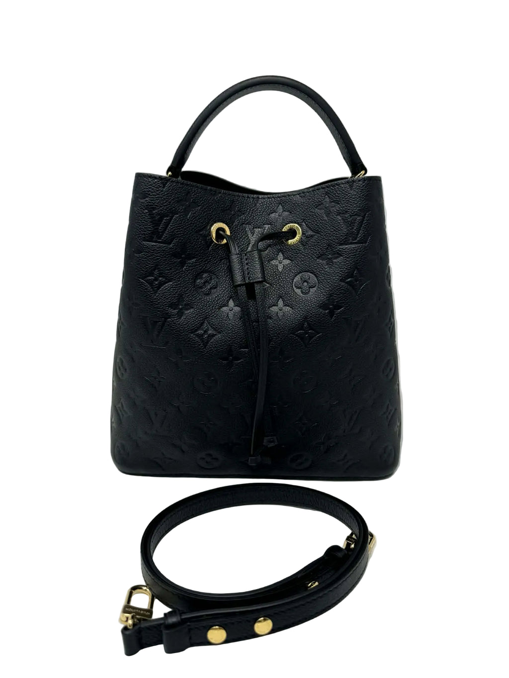Louis Vuitton Neonoe MM Black Empreinte Leather with two Straps