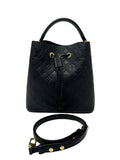 Louis Vuitton Neonoe MM Black Empreinte Leather with two Straps