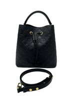 Louis Vuitton Neonoe MM Black Empreinte Leather with two Straps