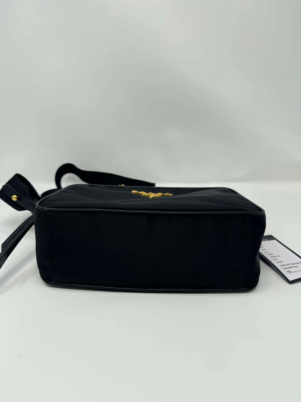 Prada Tessuto Nylon Camera Crossbody Bag Black
