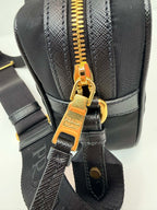 Prada Tessuto Nylon Camera Crossbody Bag Black
