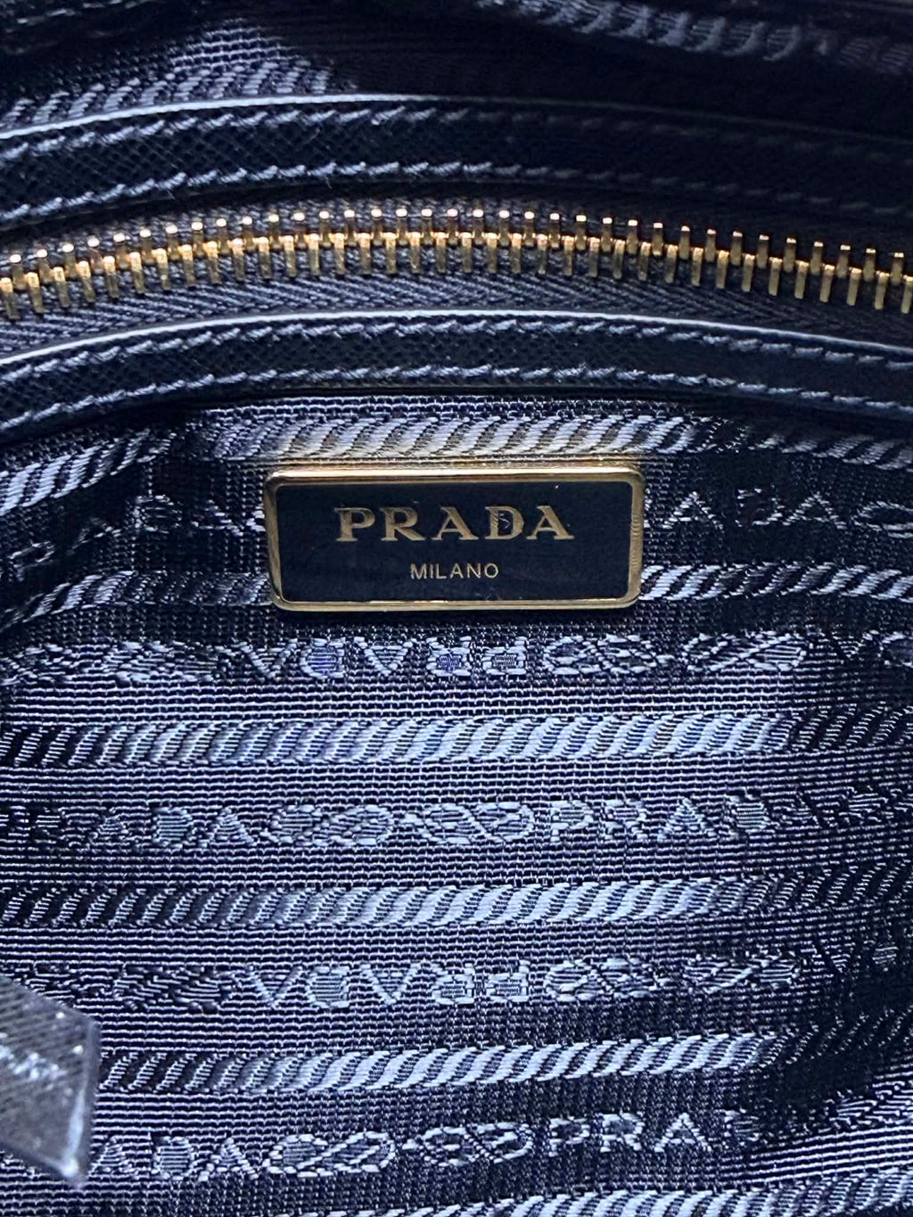 Prada Tessuto Nylon Camera Crossbody Bag Black
