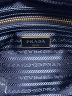 Prada Tessuto Nylon Camera Crossbody Bag Black