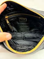 Prada Tessuto Nylon Camera Crossbody Bag Black