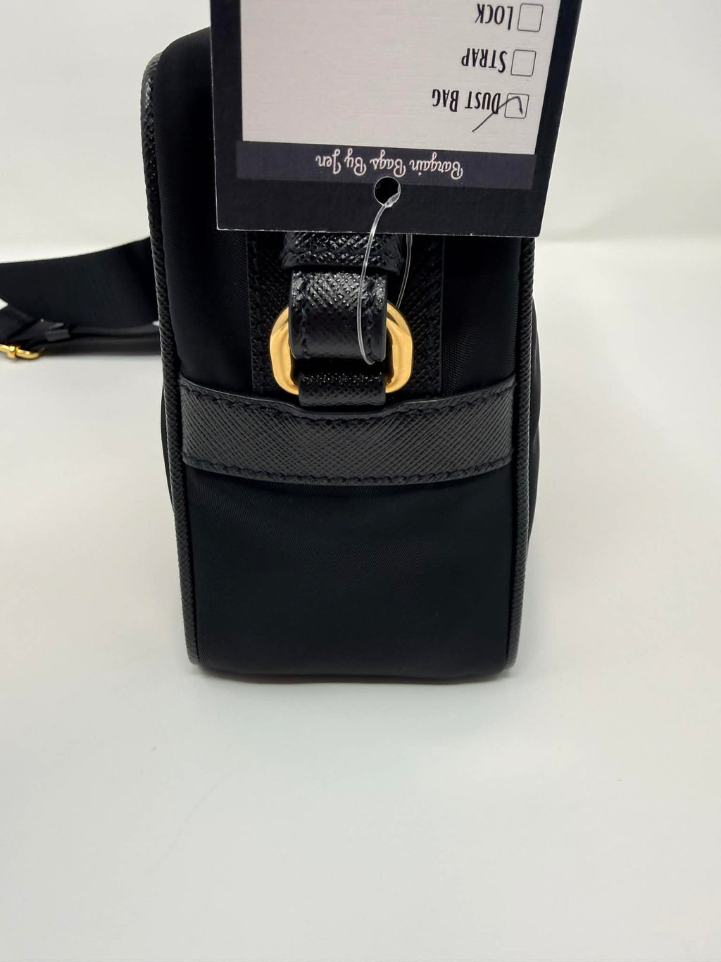 Prada Tessuto Nylon Camera Crossbody Bag Black