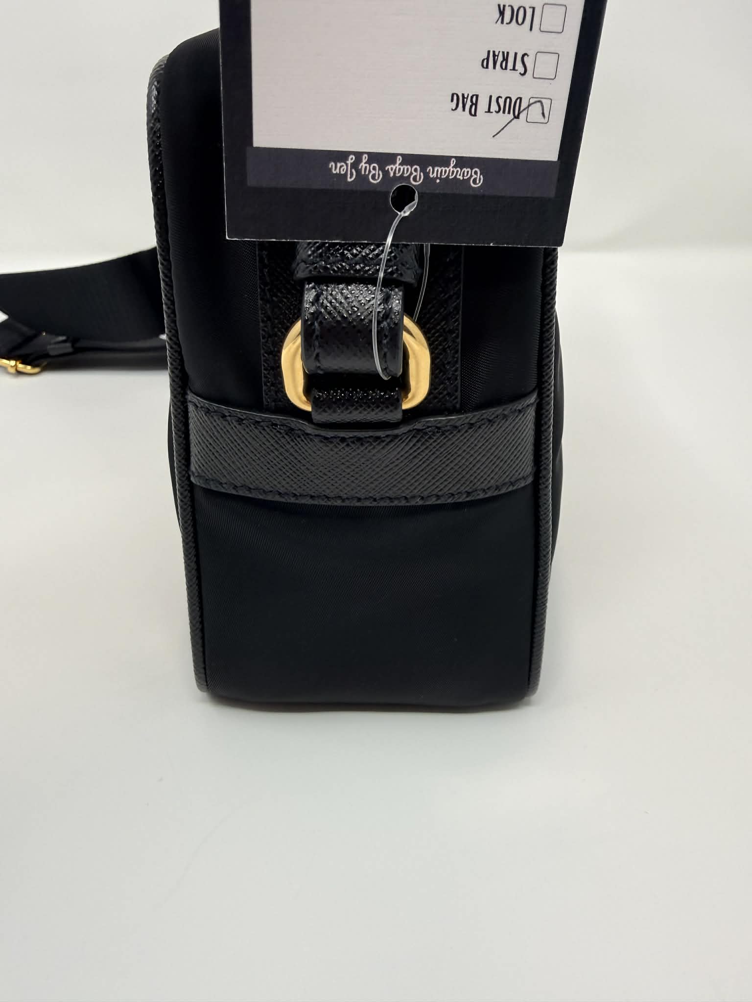 Prada Tessuto Nylon Camera Crossbody Bag Black