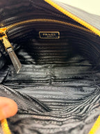Prada Tessuto Nylon Camera Crossbody Bag Black