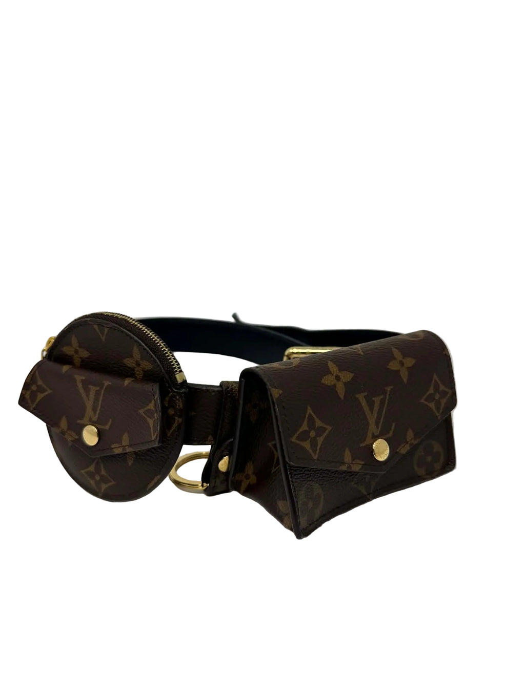 Louis Vuitton Monogram 30mm Daily Multi Pocket Belt 90 Size 31