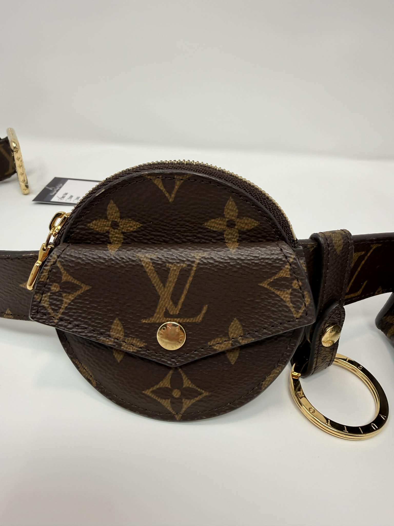 Louis Vuitton Monogram 30mm Daily Multi Pocket Belt 90 Size 31