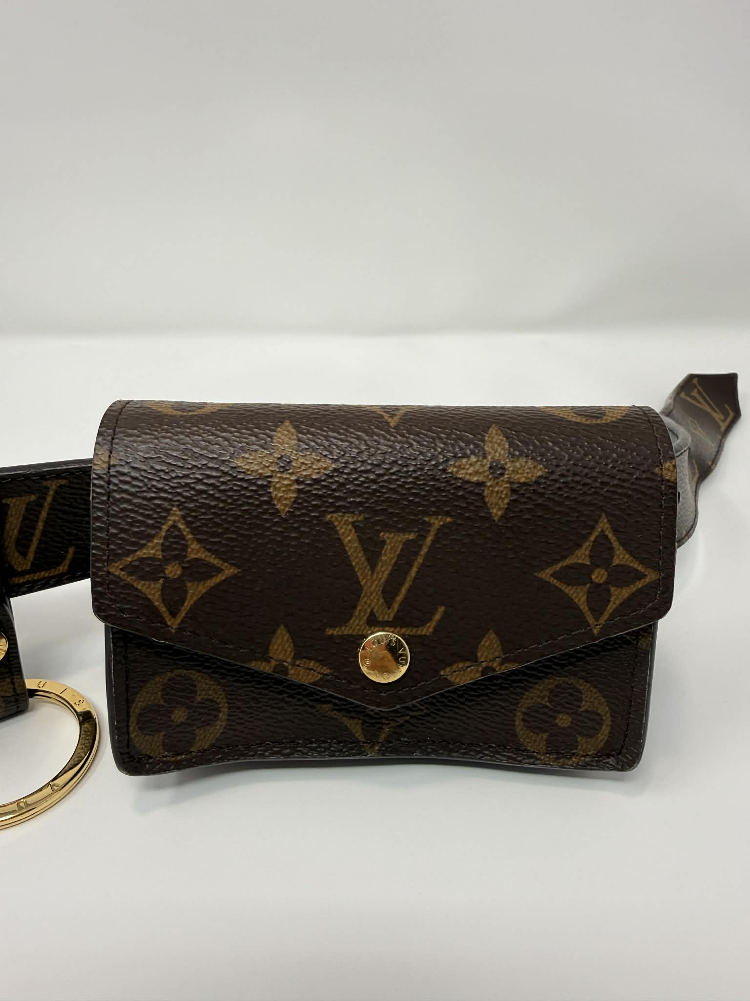 Louis Vuitton Monogram 30mm Daily Multi Pocket Belt 90 Size 31