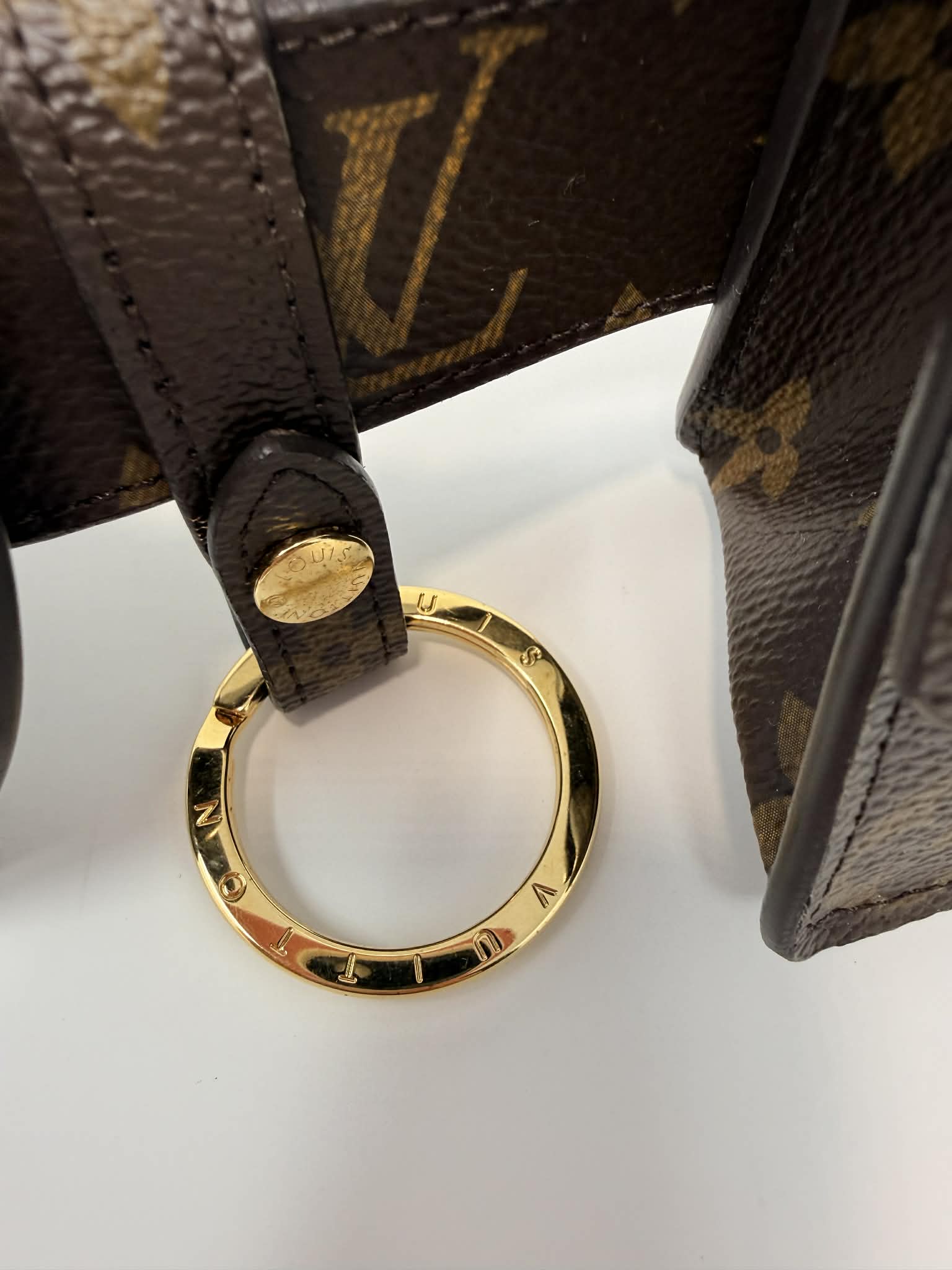Louis Vuitton Monogram 30mm Daily Multi Pocket Belt 90 Size 31