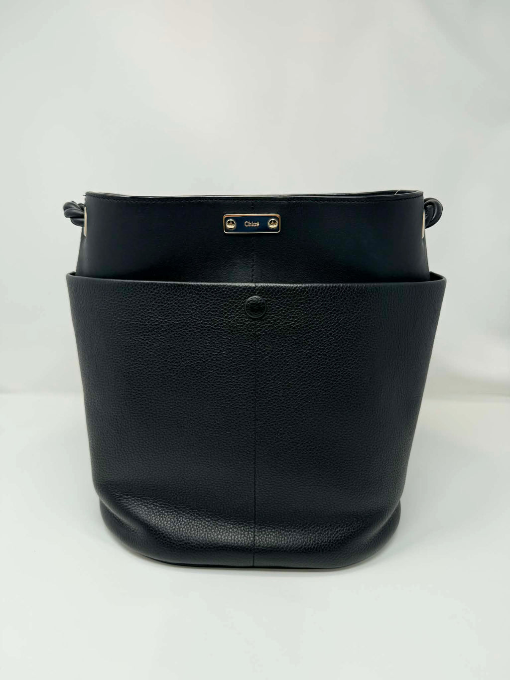 Chloe Key Calf Leather Bucket Bag