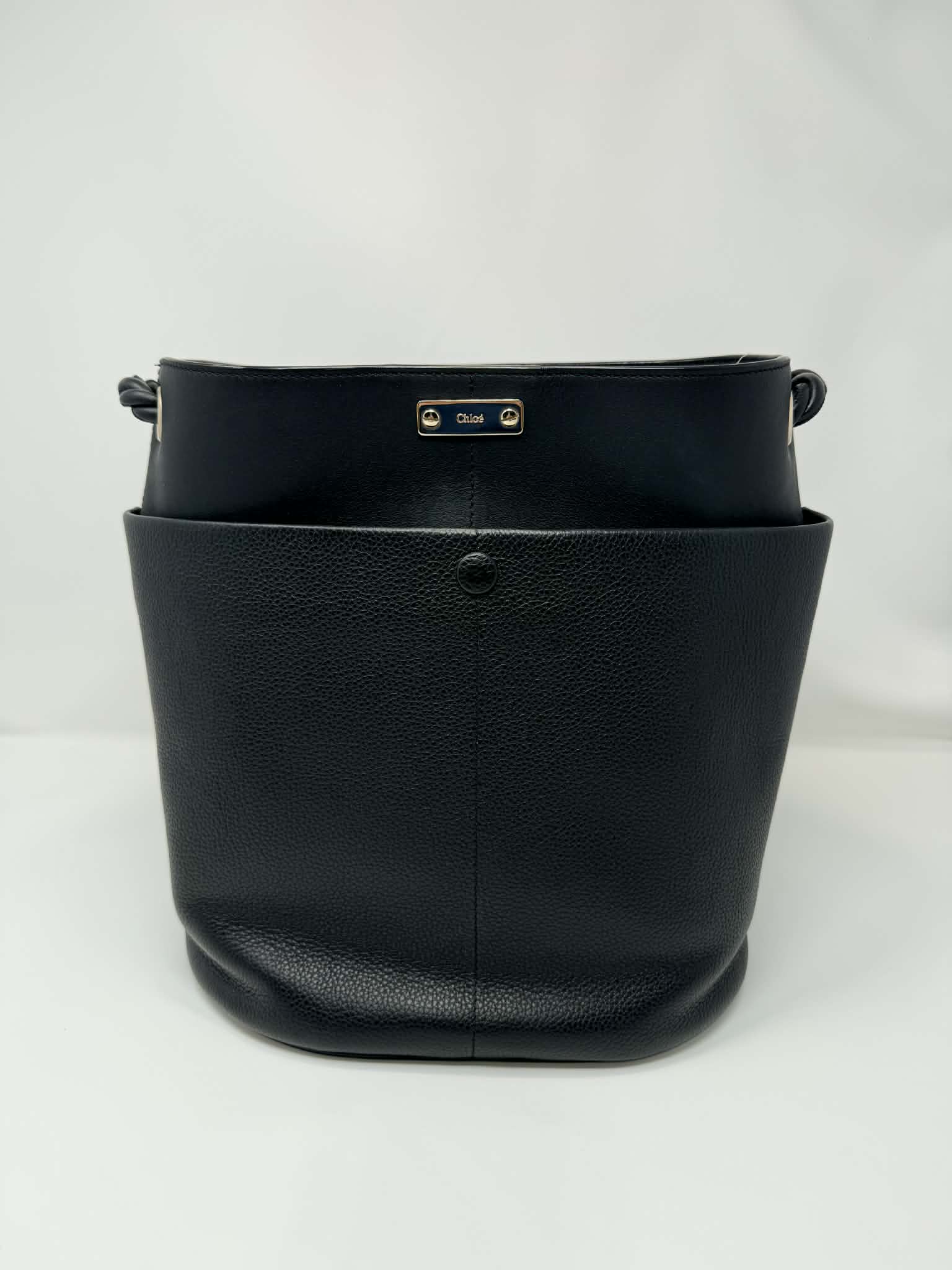 Chloe Key Calf Leather Bucket Bag