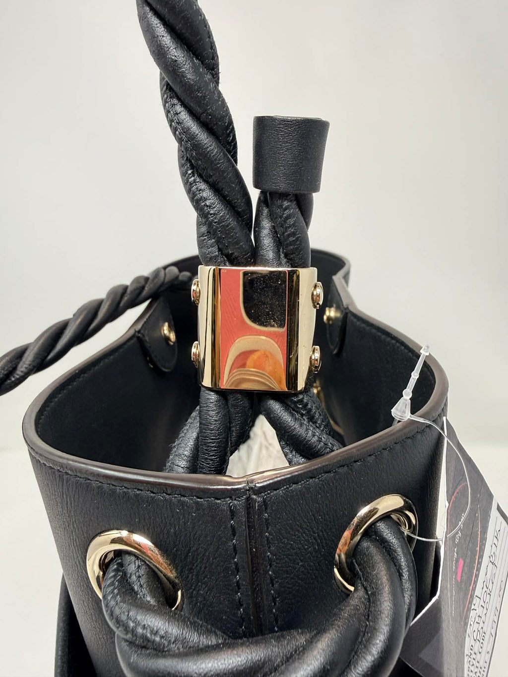 Chloe Key Calf Leather Bucket Bag