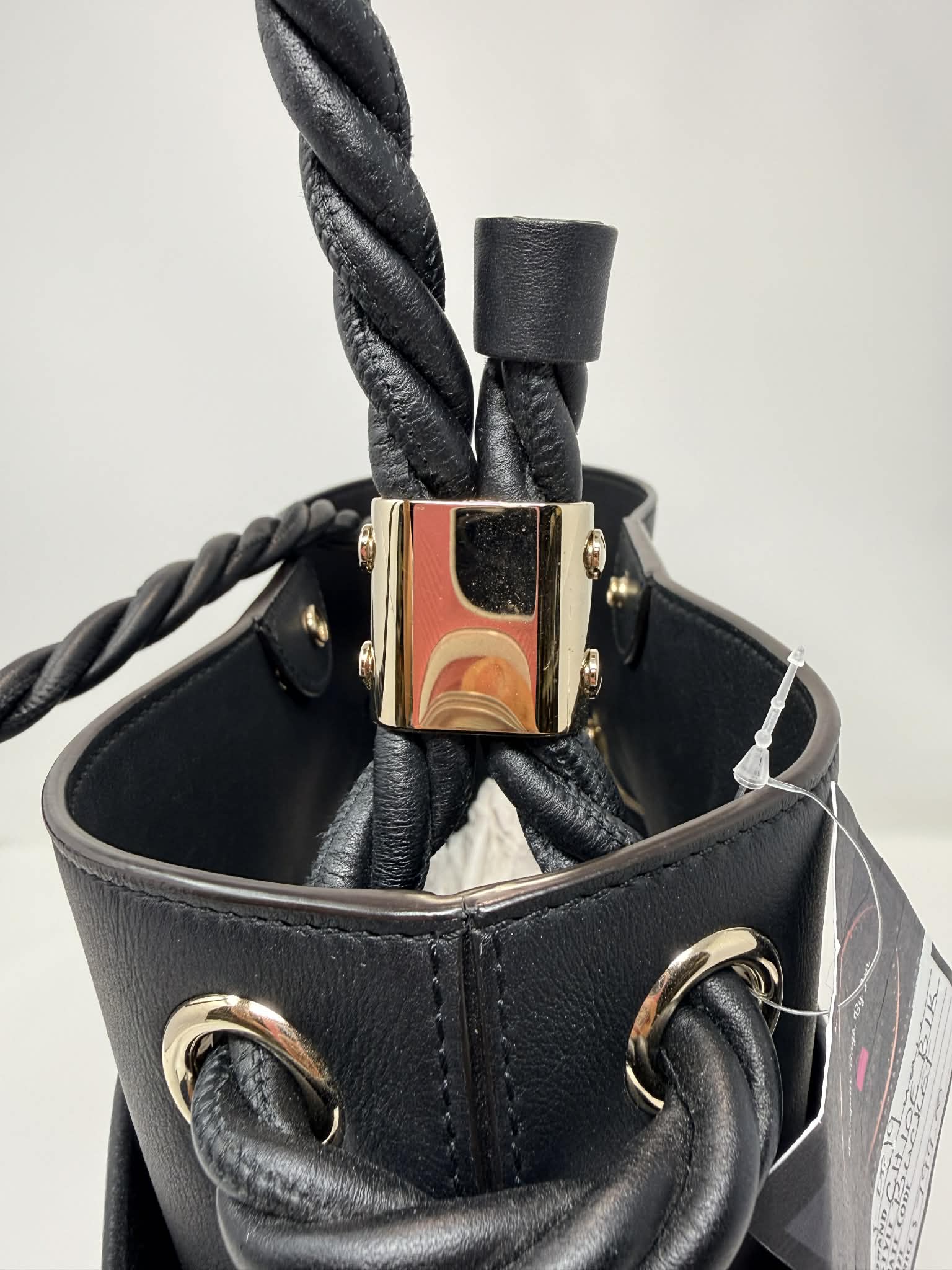 Chloe Key Calf Leather Bucket Bag
