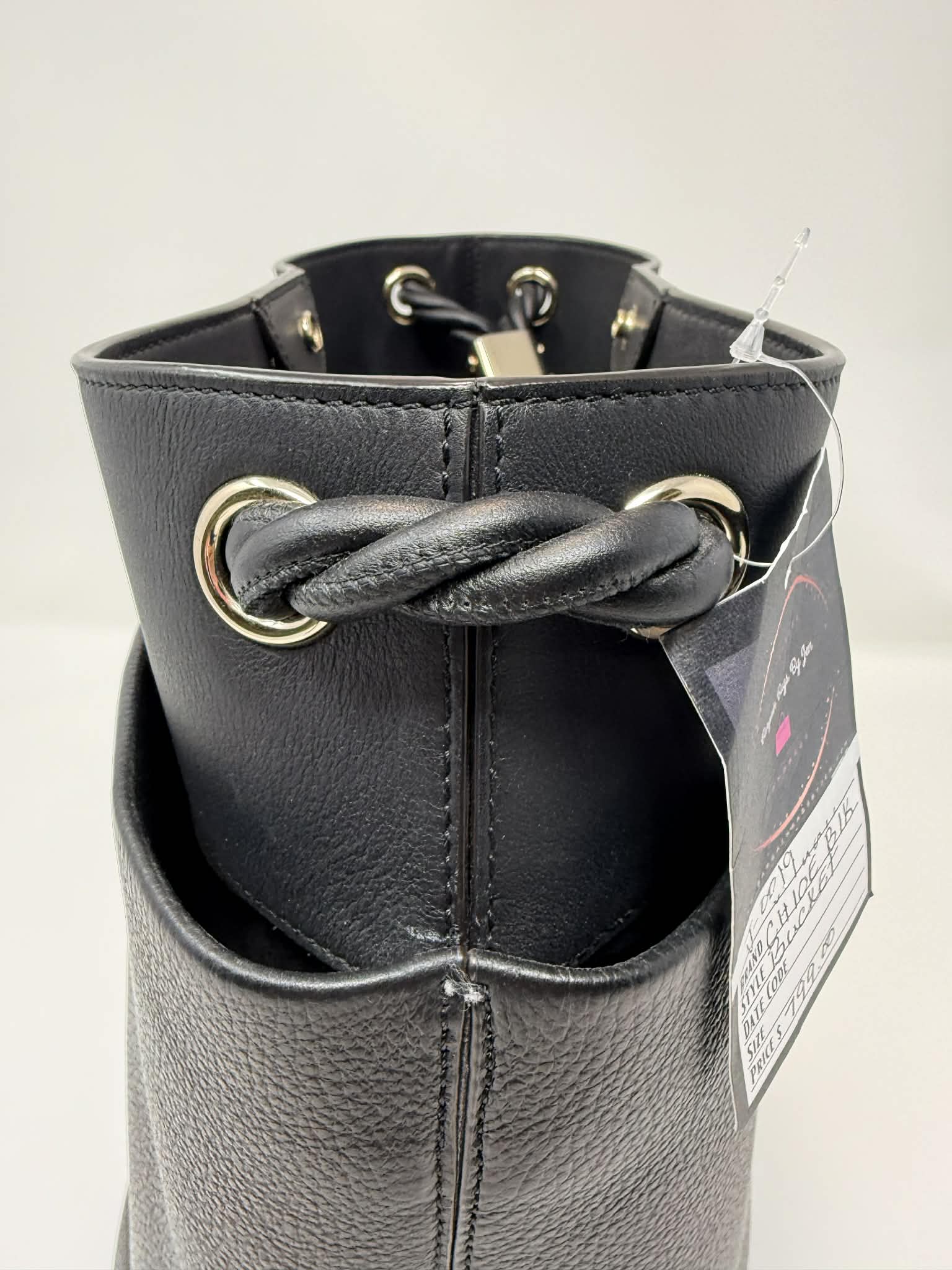 Chloe Key Calf Leather Bucket Bag