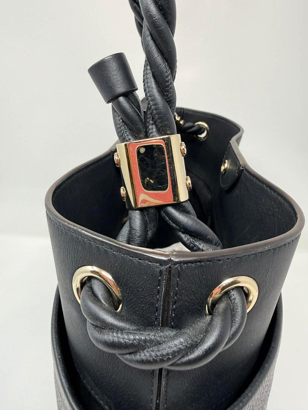 Chloe Key Calf Leather Bucket Bag
