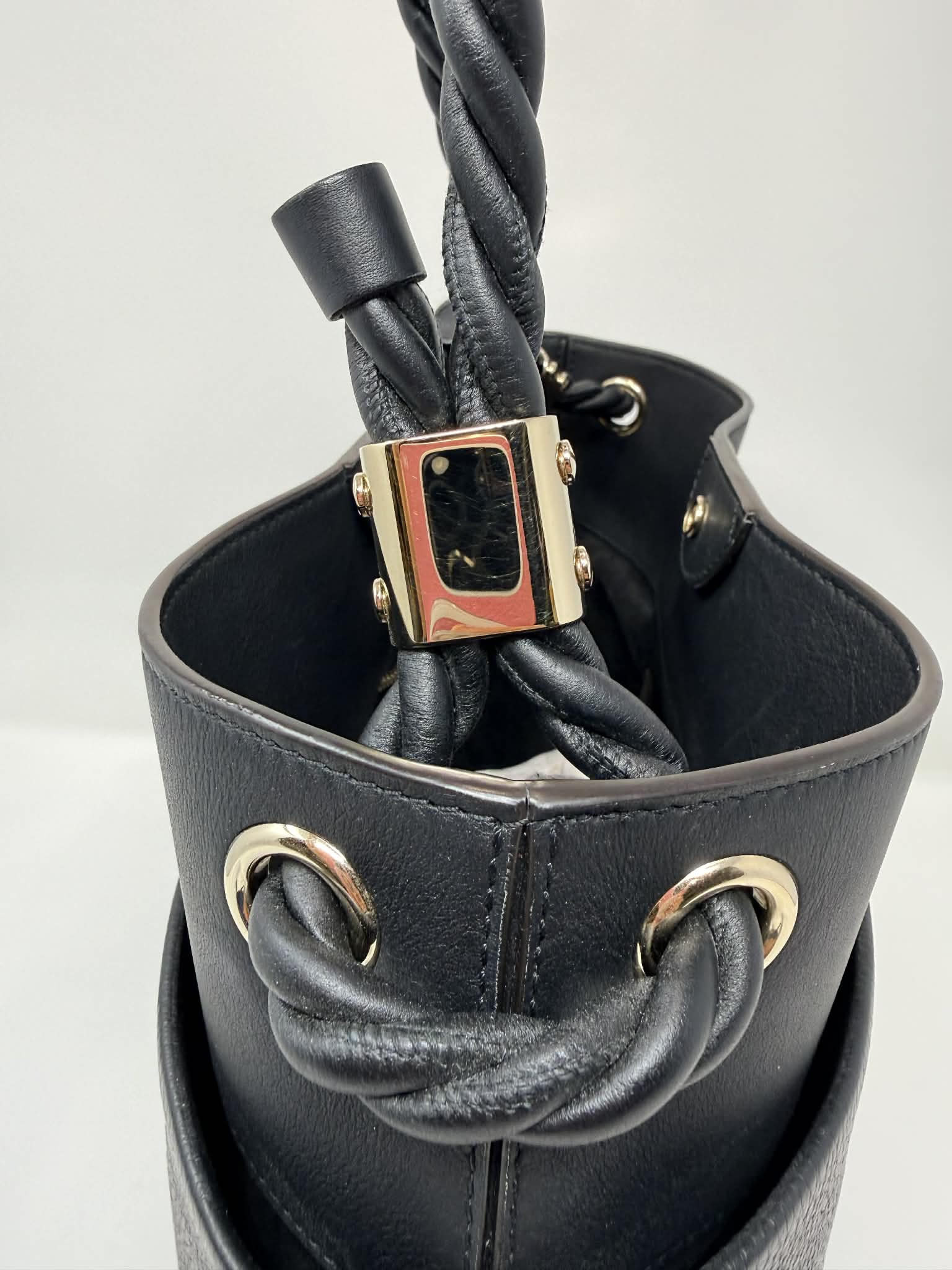 Chloe Key Calf Leather Bucket Bag