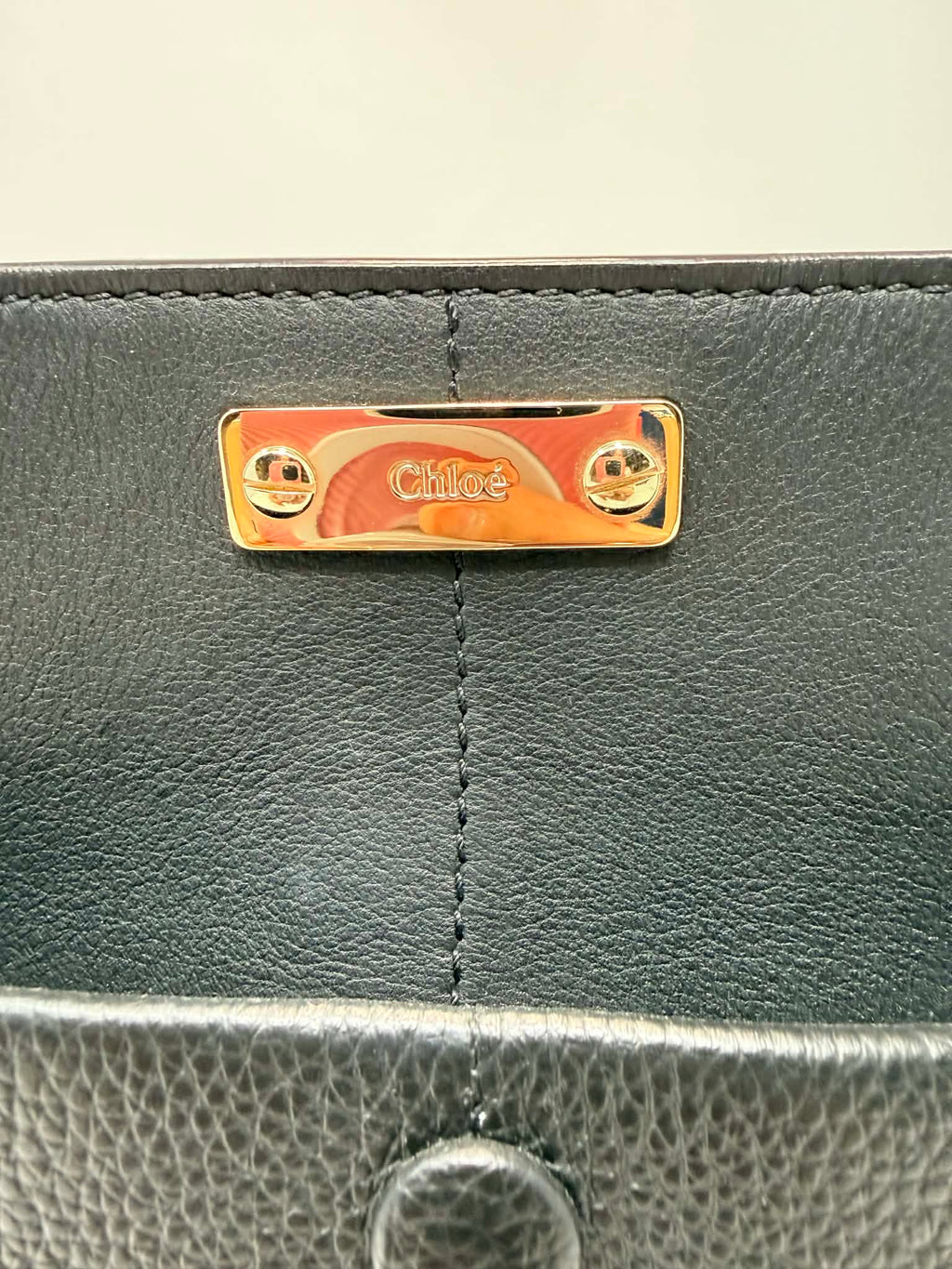 Chloe Key Calf Leather Bucket Bag