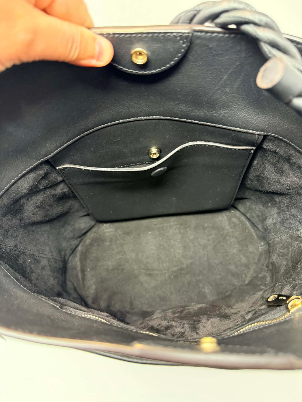 Chloe Key Calf Leather Bucket Bag