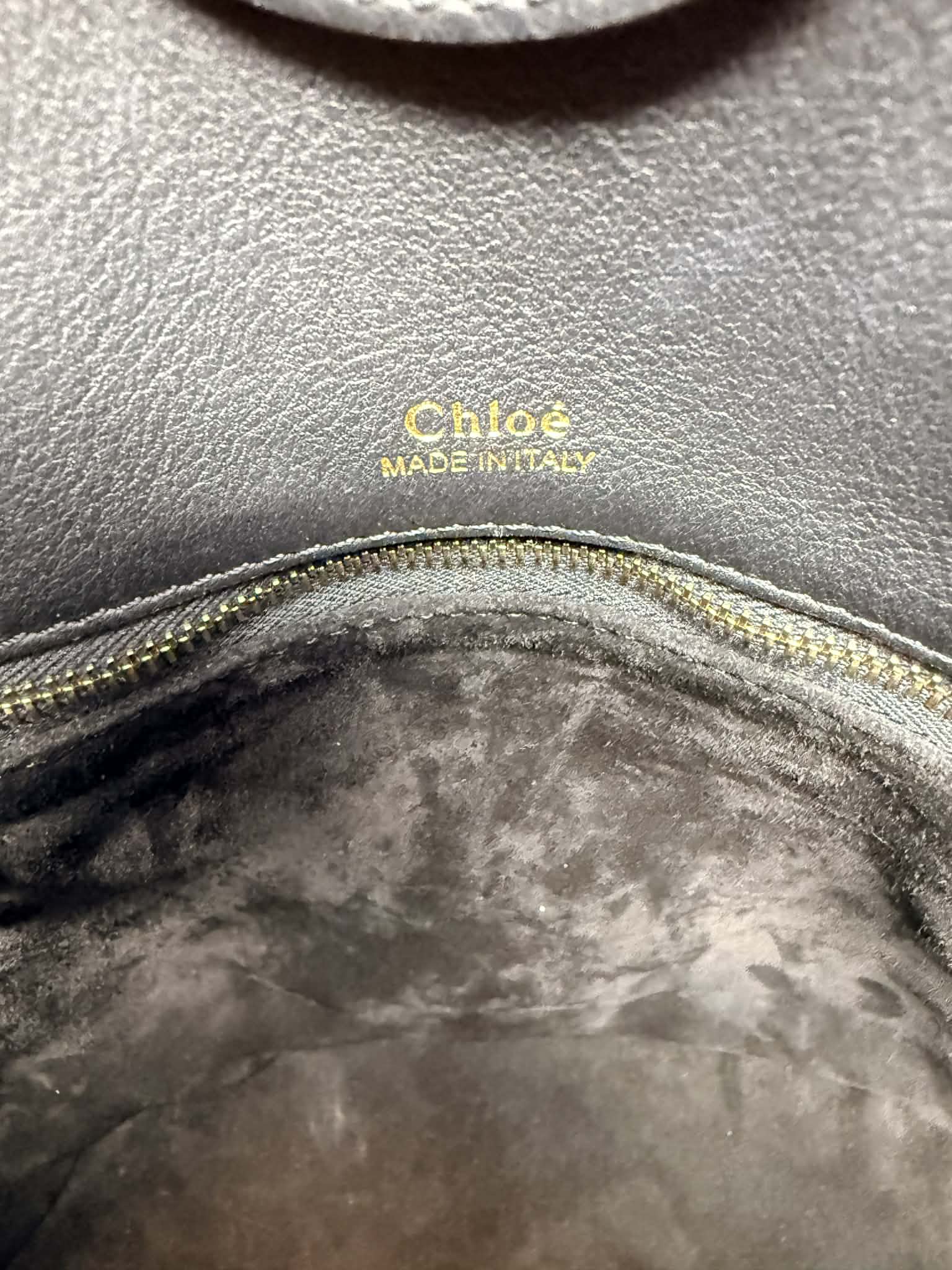 Chloe Key Calf Leather Bucket Bag