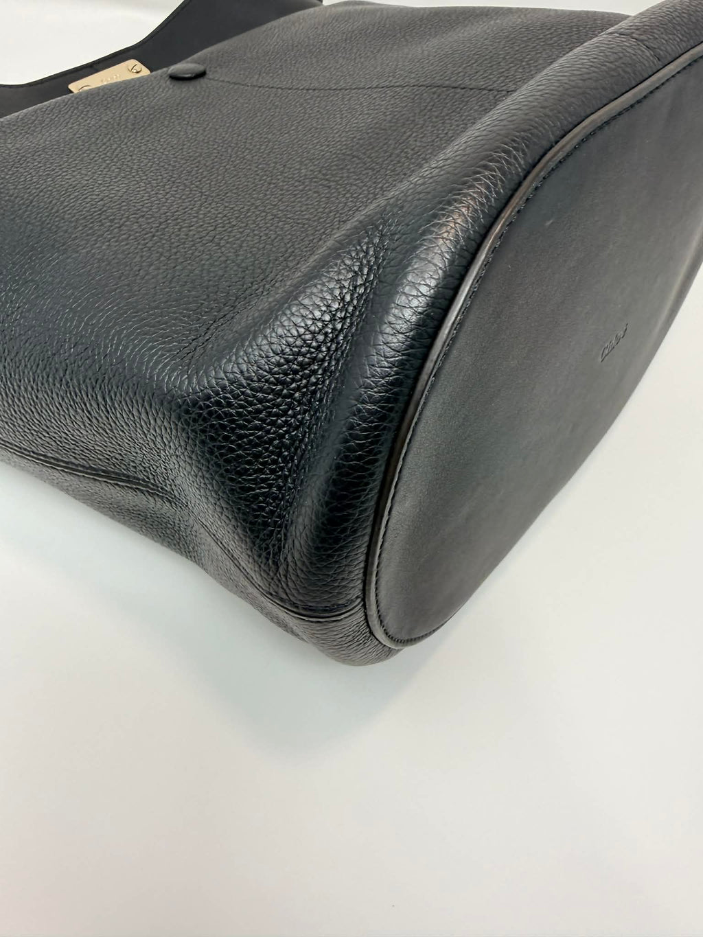 Chloe Key Calf Leather Bucket Bag