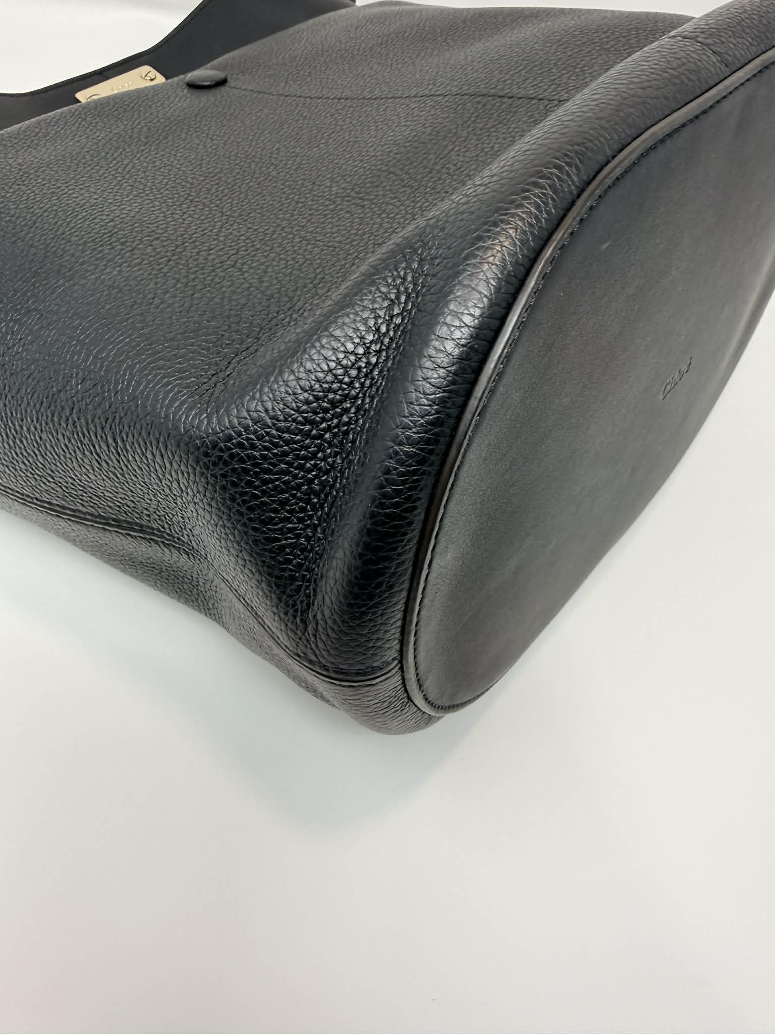 Chloe Key Calf Leather Bucket Bag