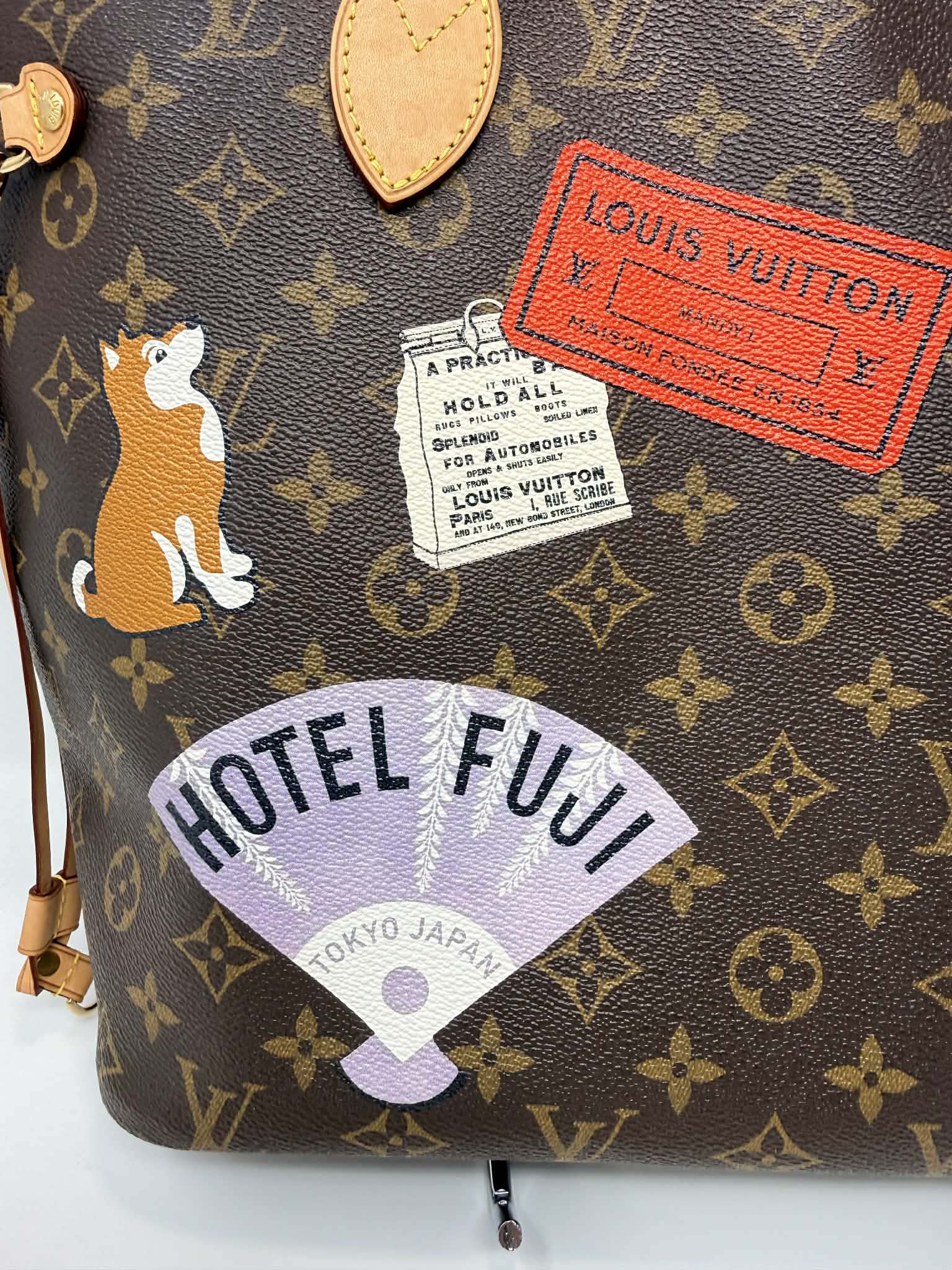 Louis Vuitton Neverfull MM World Tour Limited Edition Shanghai