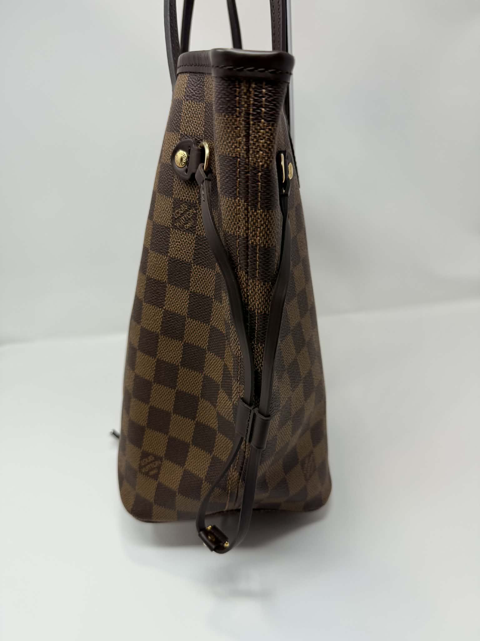 Louis Vuitton Neverfull MM Damier Ebene with Ballerina Pink Interior