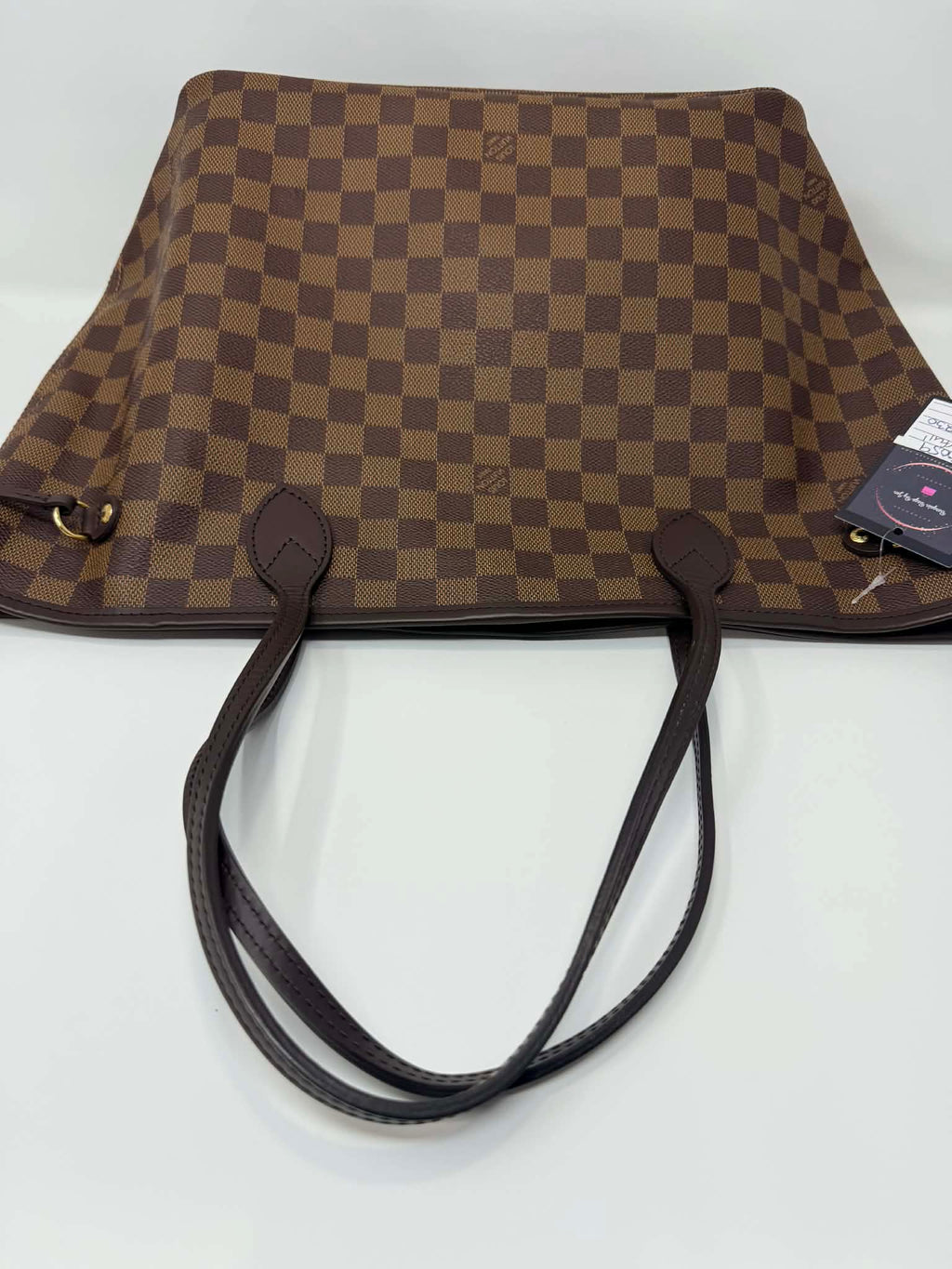 Louis Vuitton Neverfull MM Damier Ebene with Ballerina Pink Interior