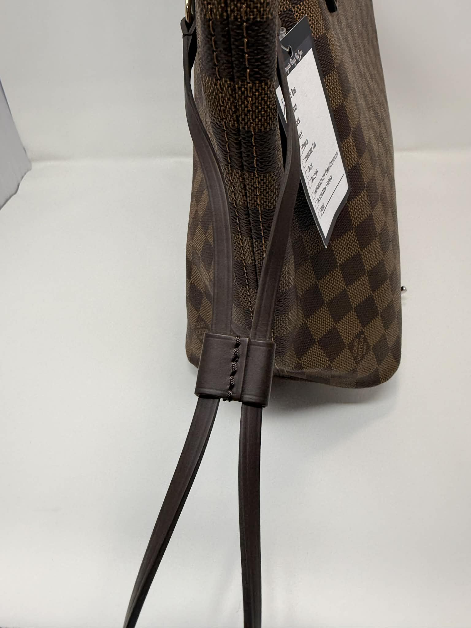 Louis Vuitton Neverfull MM Damier Ebene with Ballerina Pink Interior